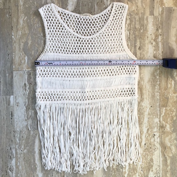 Fringed Elodie Pullover Boho Hippie Top / Bathing Suit Cover-up. Size Medium. - Picture 4 of 9